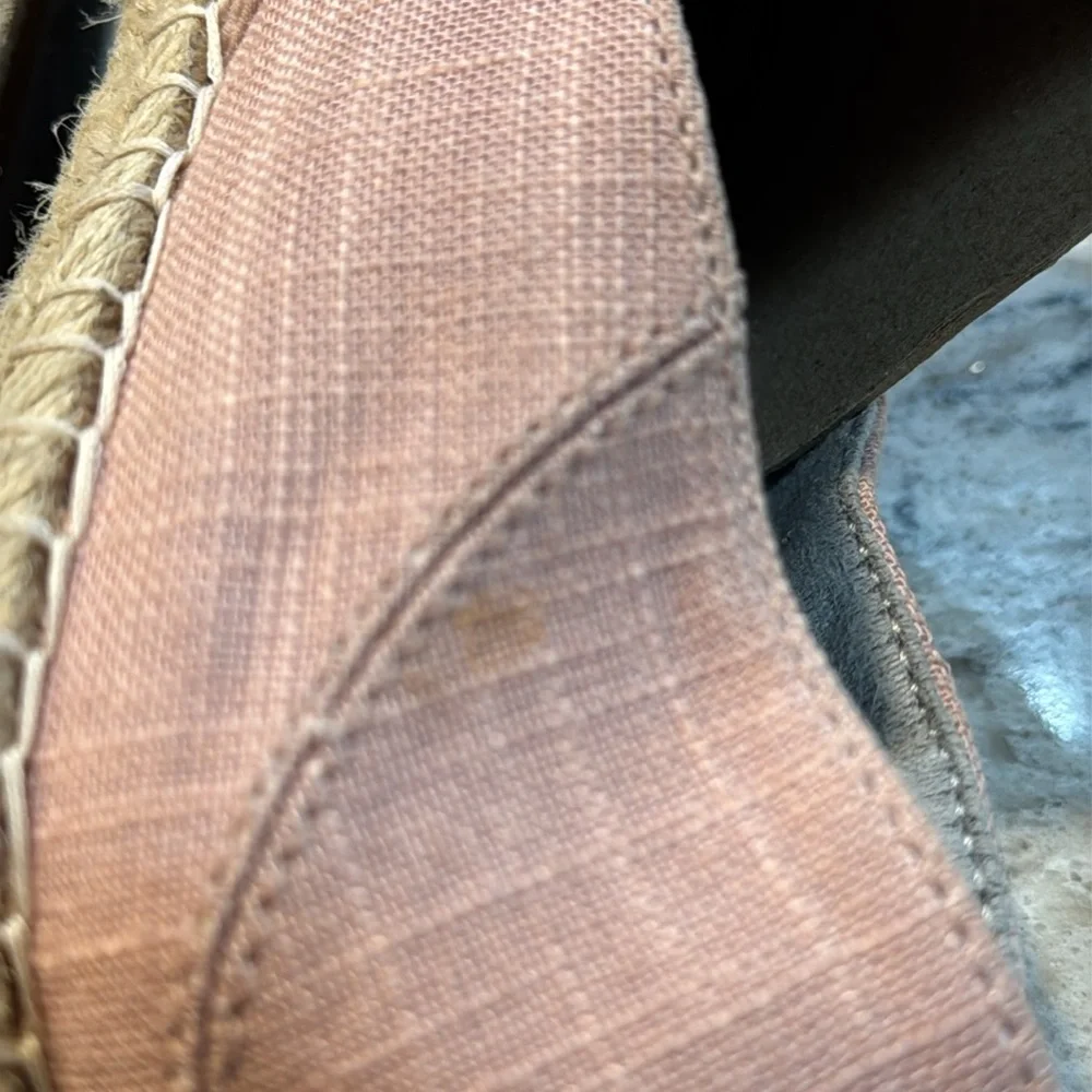 OluKai Kaula Pa’a Kapa Espadrille Slip On Shoes Pink Women’s Size 8.5